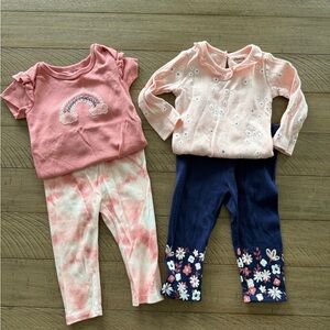 Kids Pink and Navy Matching Set